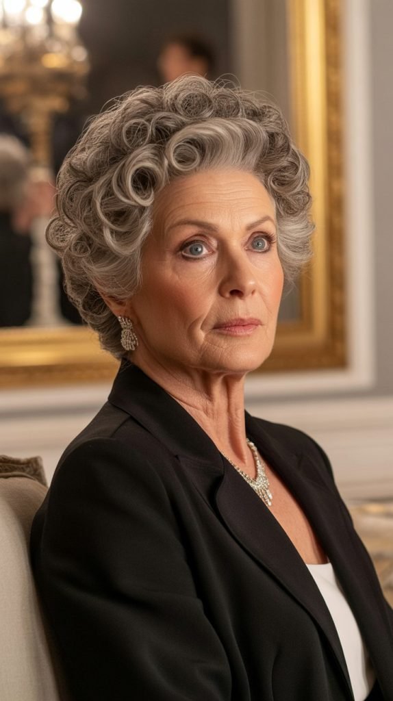  Curly French Twist Updo