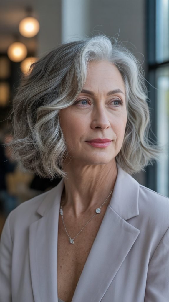 Wavy Lob with Highlights