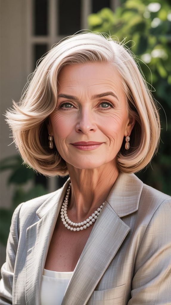 3. Long Bob with Subtle Layers