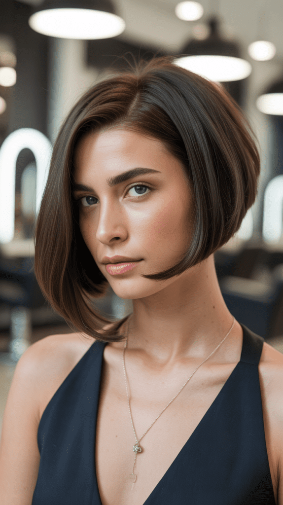 Asymmetrical Angled Bob