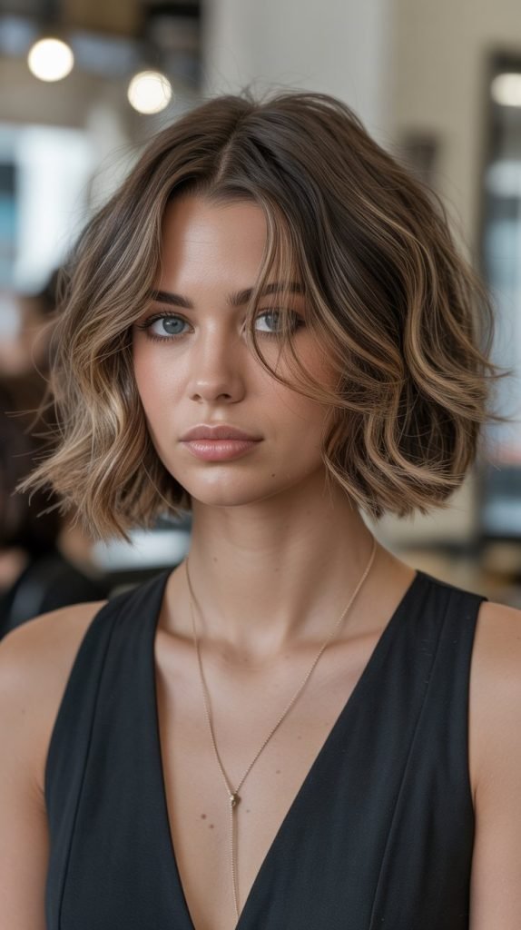 Wavy Bob with Lowlights