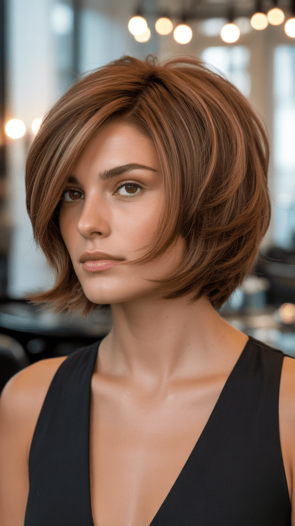  Stacked Layered French Bob