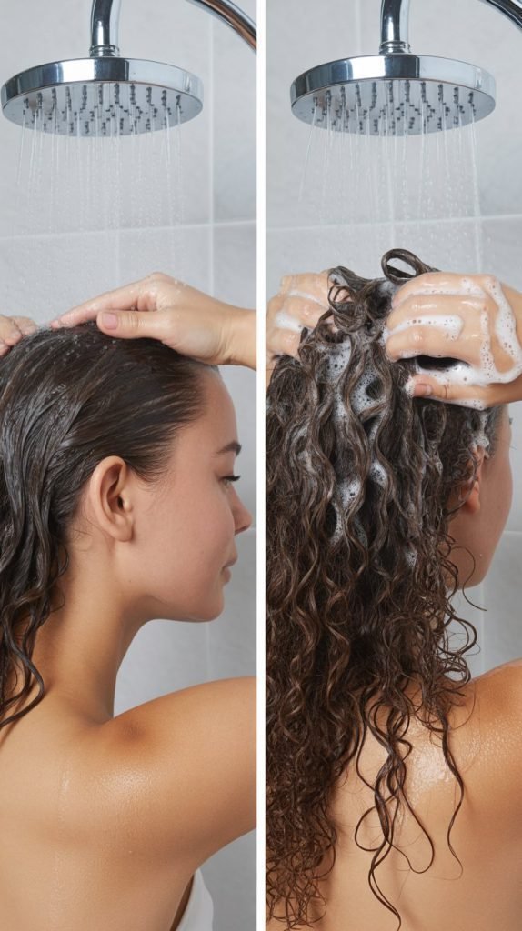 3. The Right Way to Wash Curly Hair