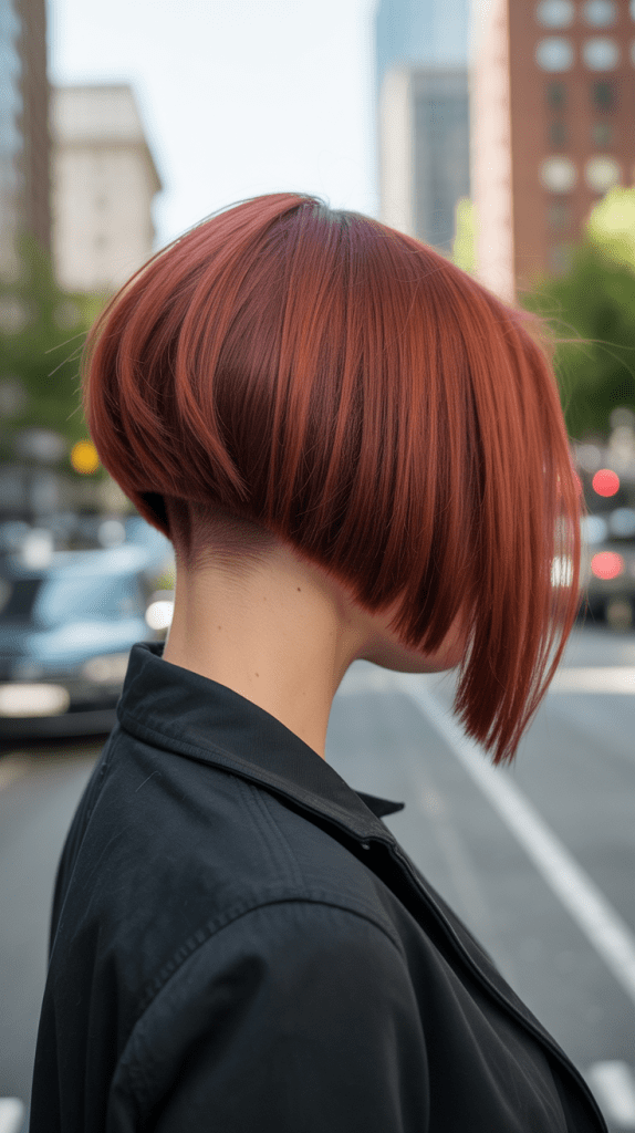 Asymmetrical A-Line Bob with Undercut