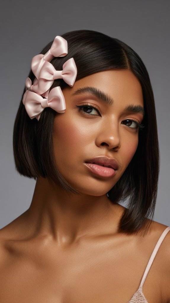 9. Graduated Bob with Cluster Bow Detail