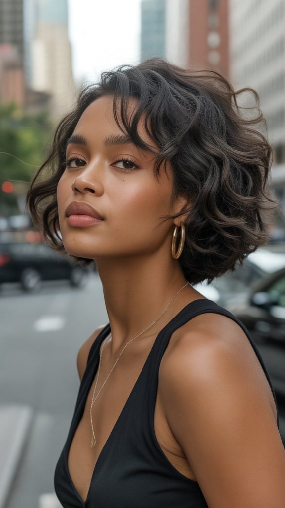 Tousled Ear-Length Bob