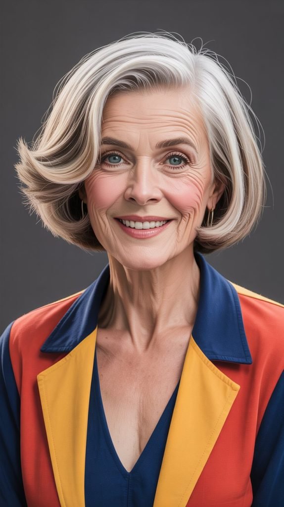 30. Dimensional Bob with Color Variation