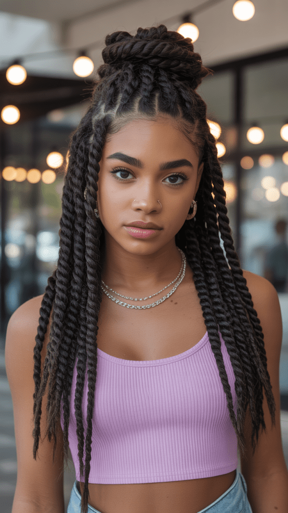 Half-Up Havana Twist Style