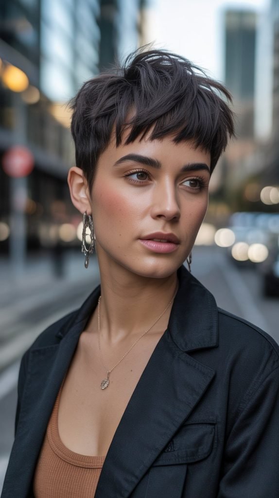  Textured Fringe Pixie