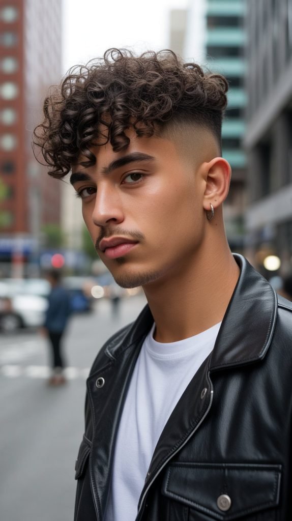 2. Curly Top with Undercut