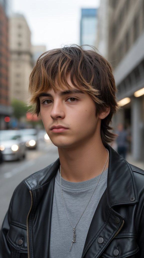 Choppy Fringe Mullet