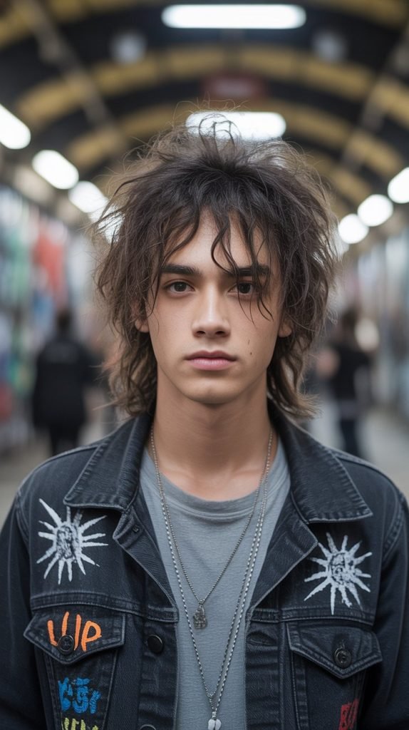 Punk-Inspired Long Hair