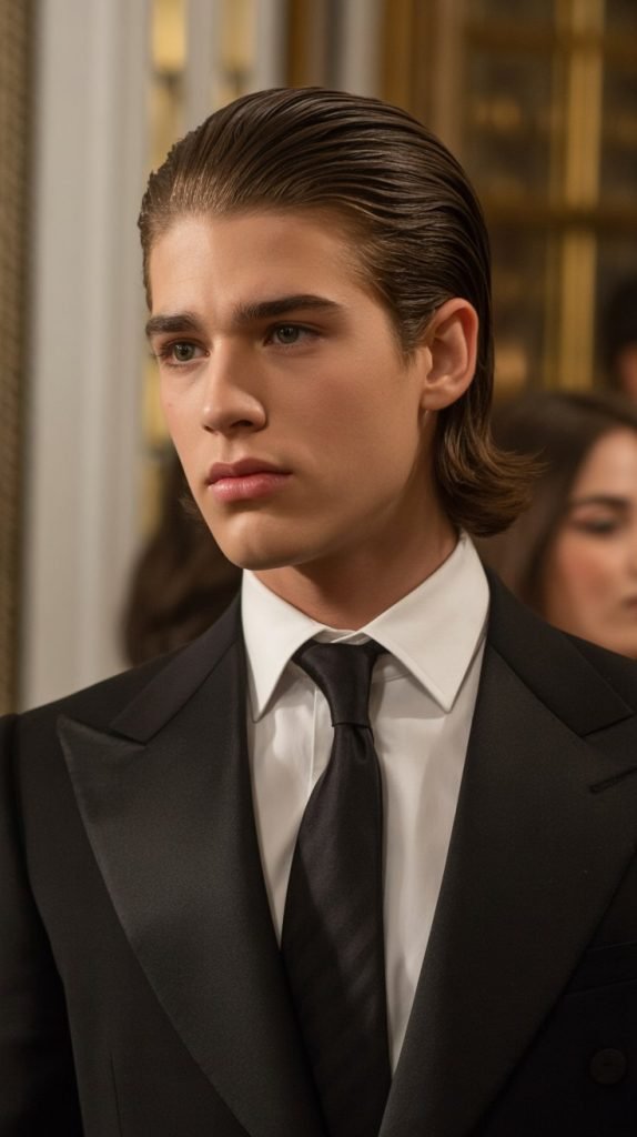 Slicked-Back Long Style
