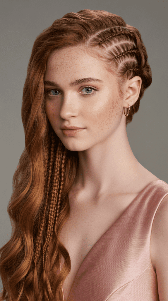 Cascade Braid Half-Up