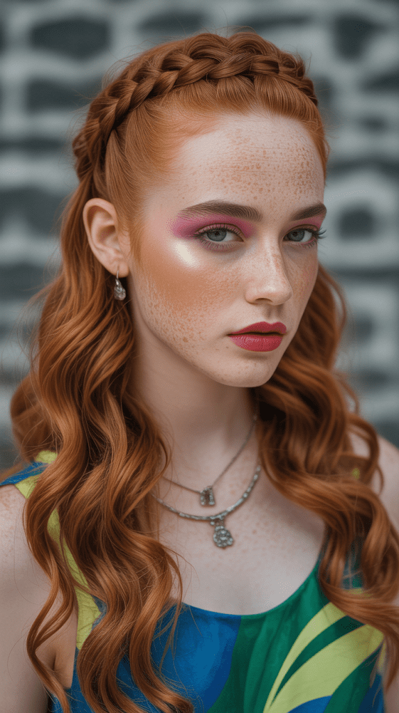 Dutch Braid Half Crown