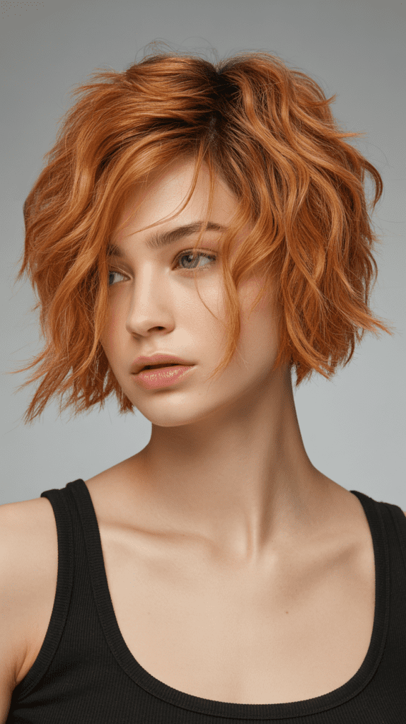 Textural Layered Bob with Choppy Pieces