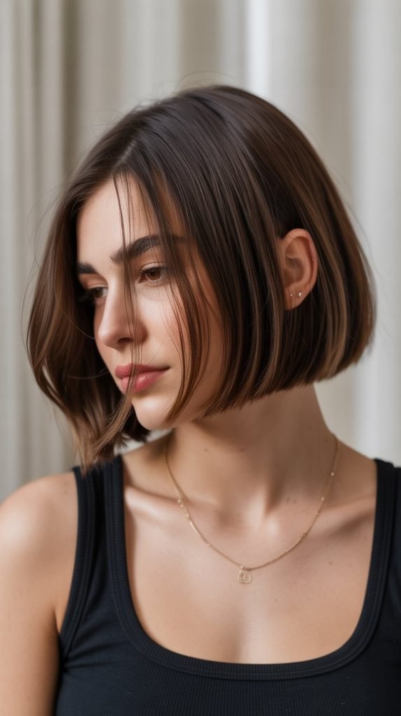 12. Blunt Bob with Razored Edges