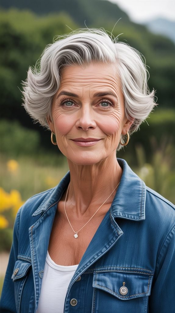 12. Short Crop with Textured Top