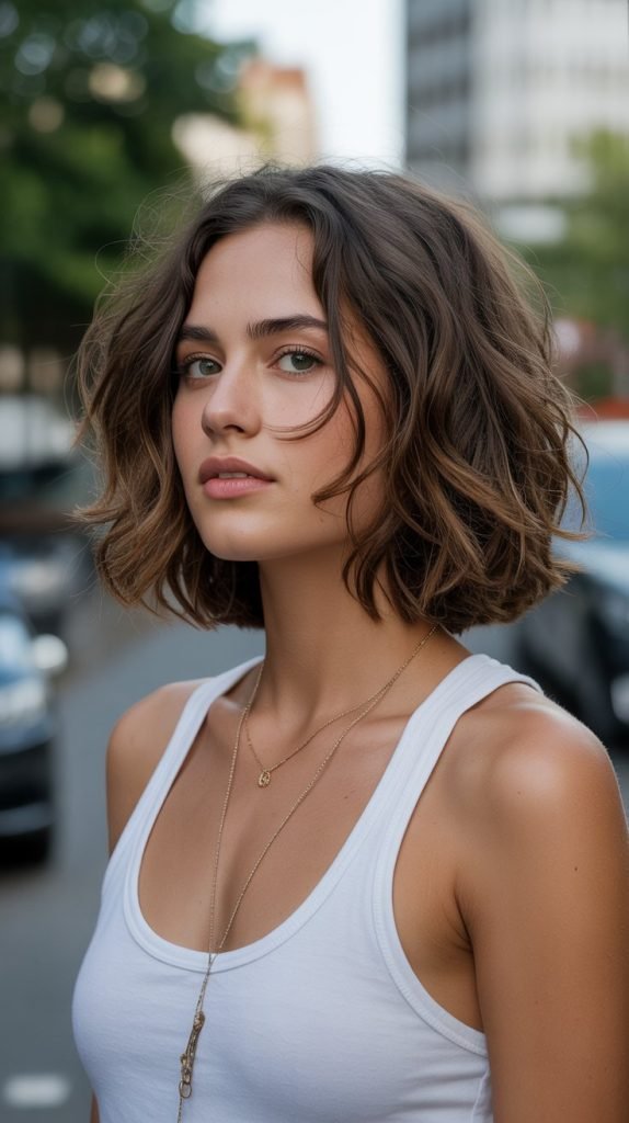 Tousled French Bob for Effortless Style