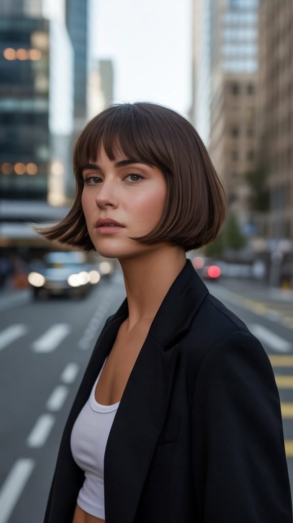 Modern Bob with Contemporary Fringe