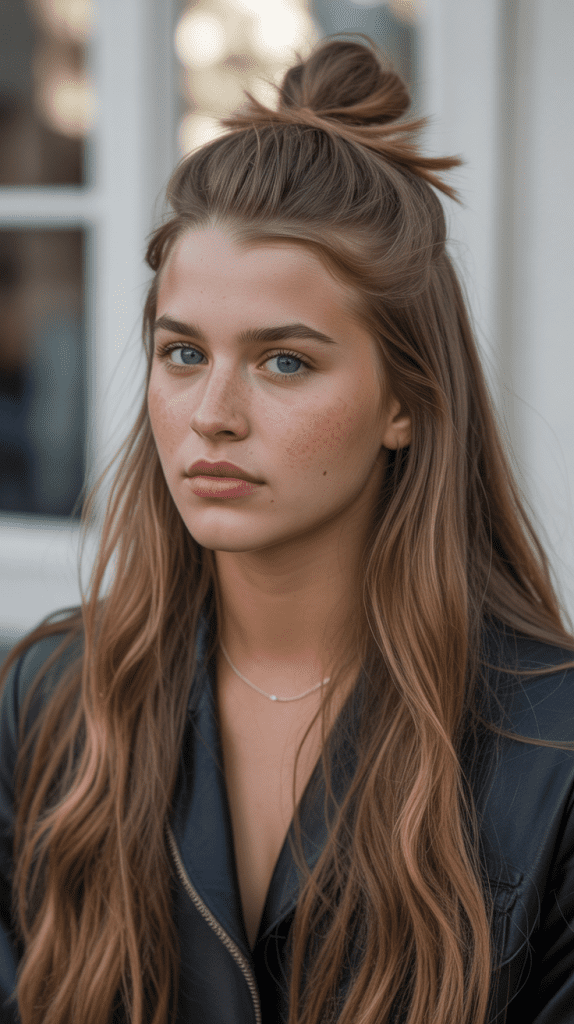 Messy Textured Top Knot