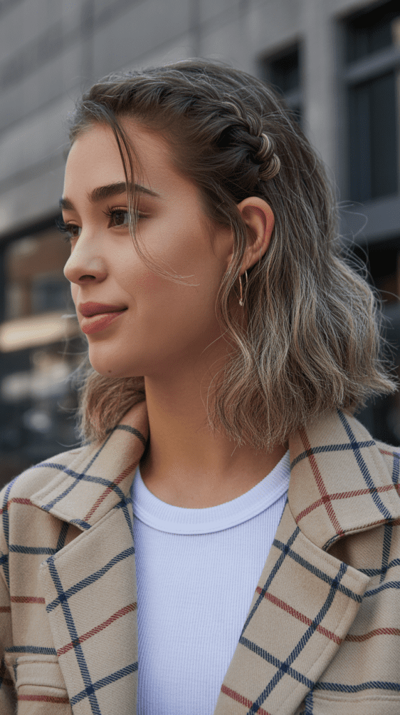 Textured Ponytail with Braid Detail