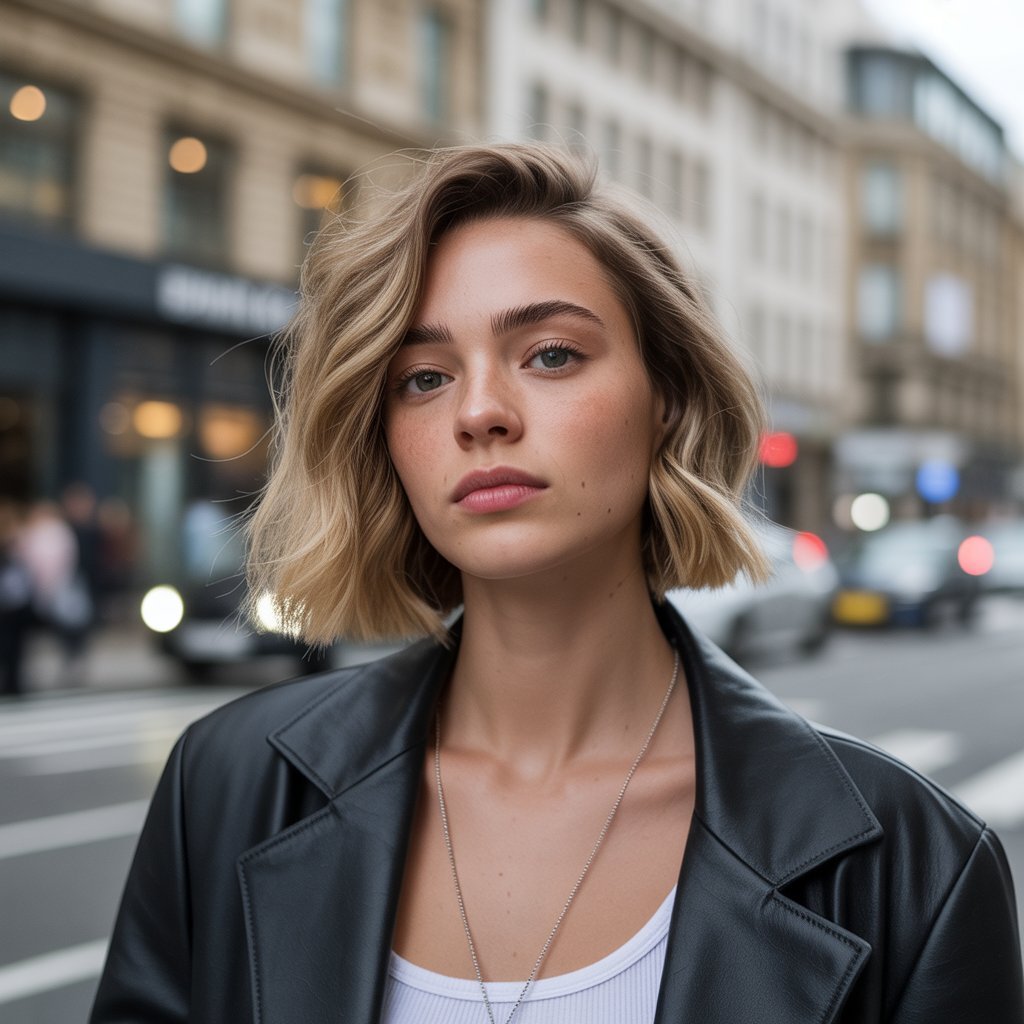  French Bob with Piecey Ends