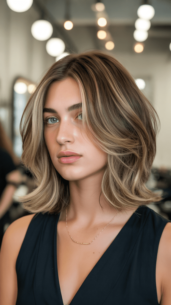 Wispy Layered French Bob