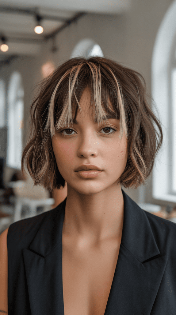 French Bob with Piece-y Bangs