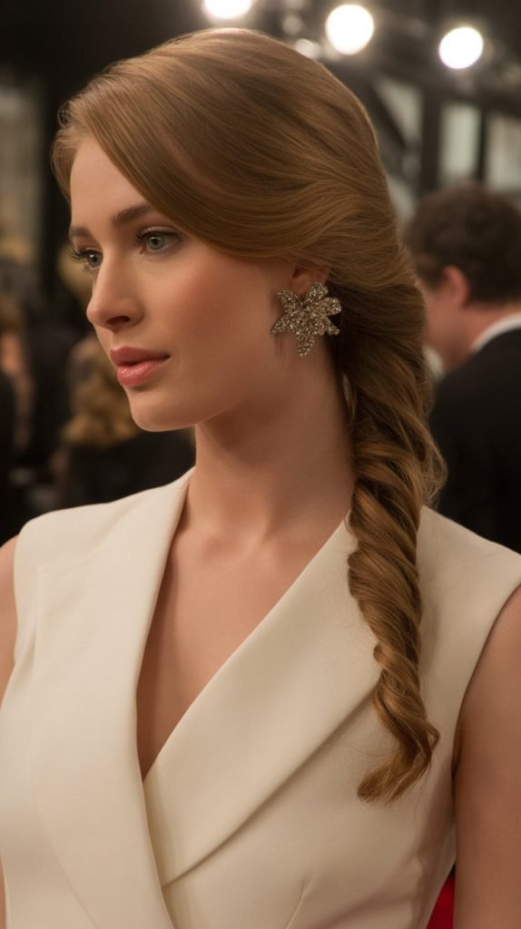 10. Twisted Side Updo