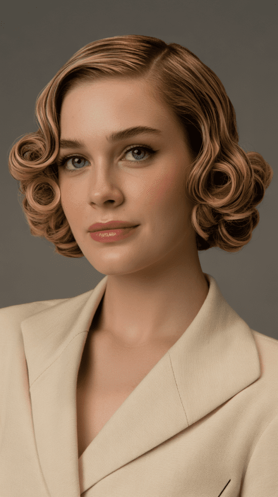 Vintage-Inspired Pin Curl Bob
