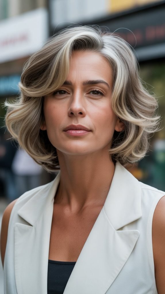 24. Voluminous Chin Bob with Lift