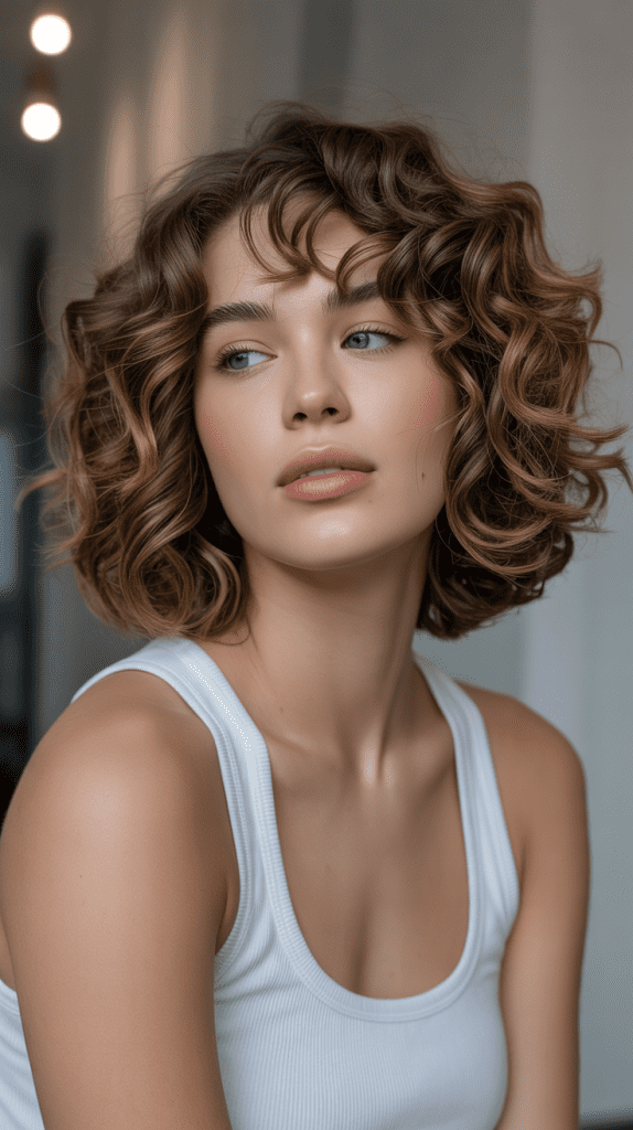 Angled Bob with Curl Expression Freedom