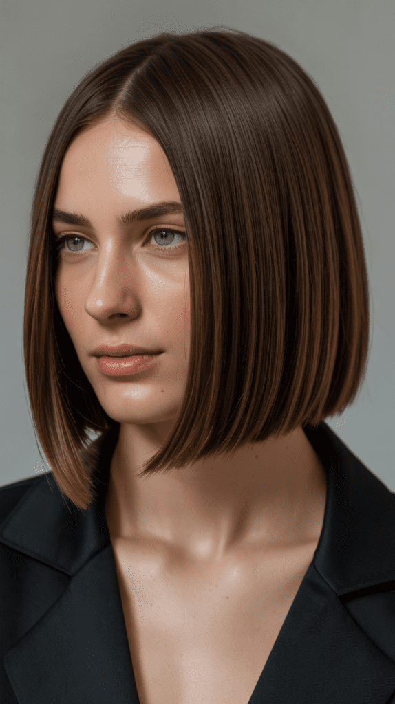 Sleek Straight Bob with Polish