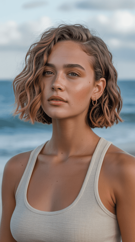 Wavy Bob with Beach Texture