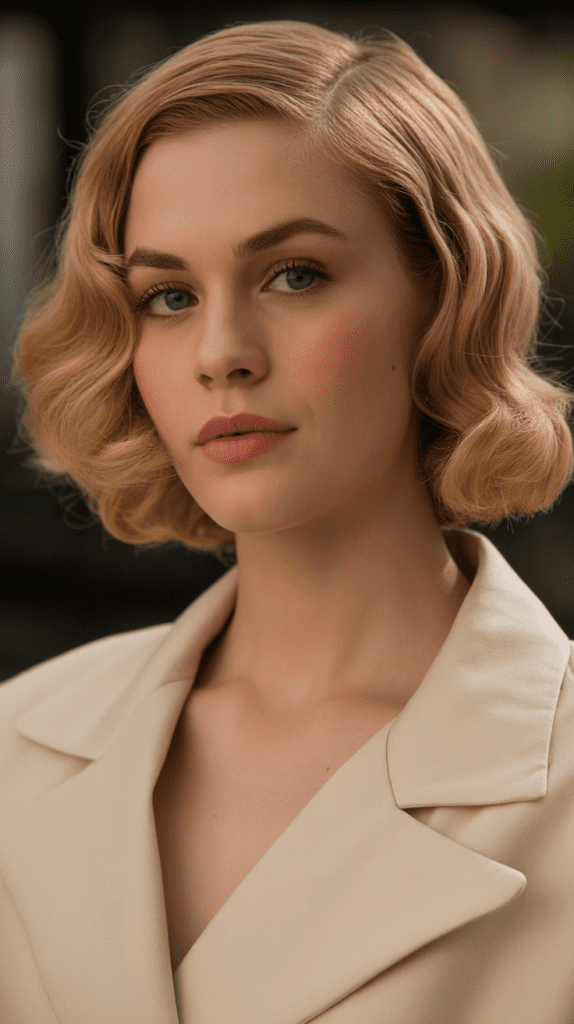 Ear-Length Bob with Vintage Waves