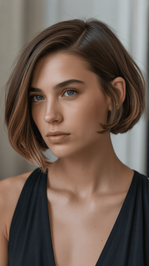 Ear-Length Bob with Side Part