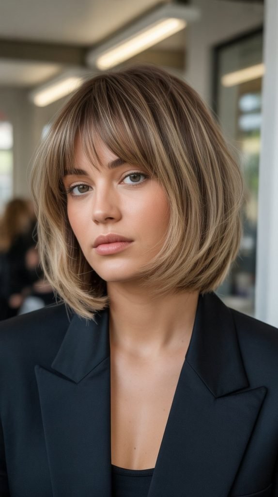 Graduated Bob with Piecey Bangs