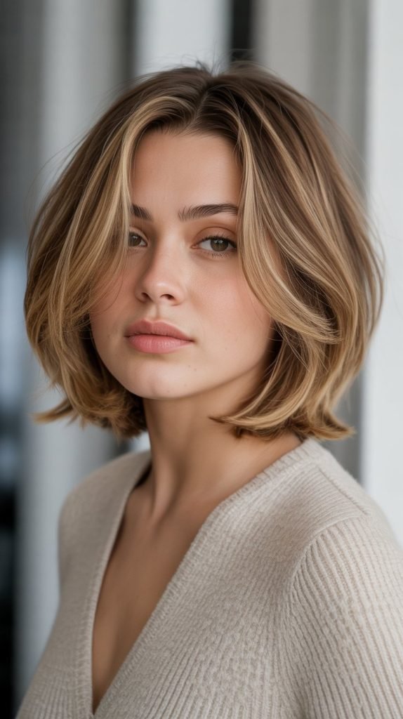 Layered Chin Bob with Face-Framing