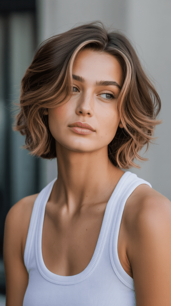 Modern Shag Ear-Length Bob