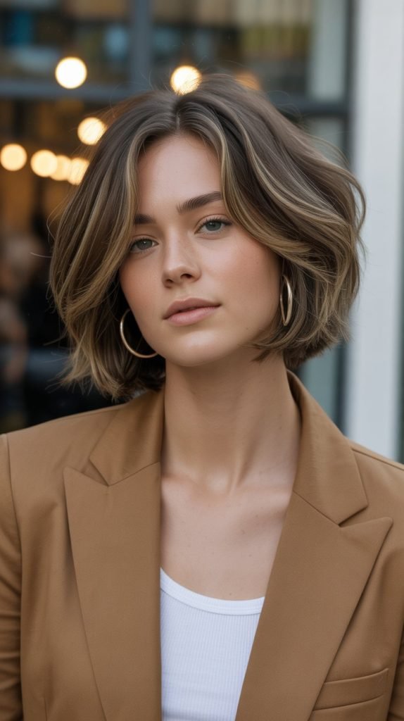 23. Modern Shag Neck-Length Bob