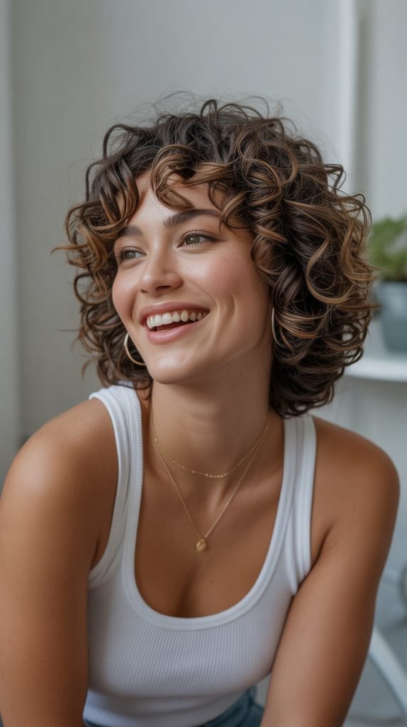  Curly Chin Bob for Natural Texture