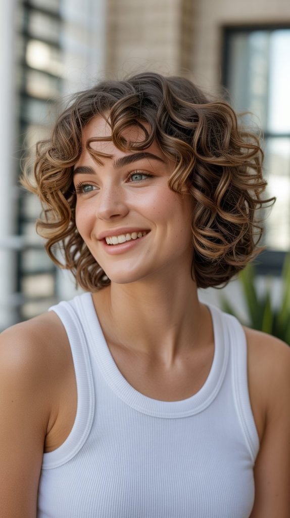 Curly Bob for Thick Hair