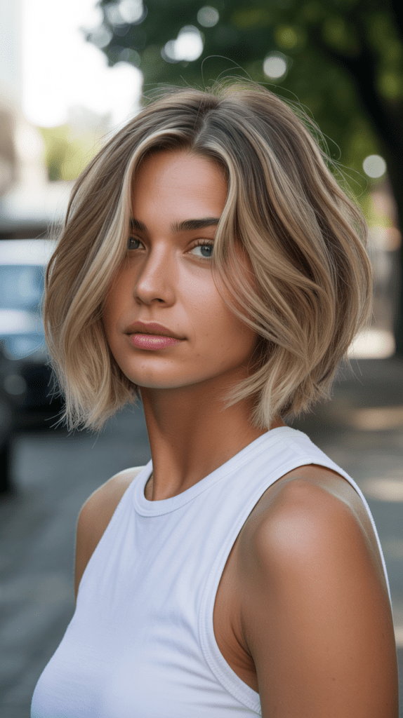 Razor Cut Angled Bob