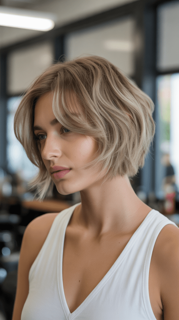 Razor-Cut Jaw-Length Bob