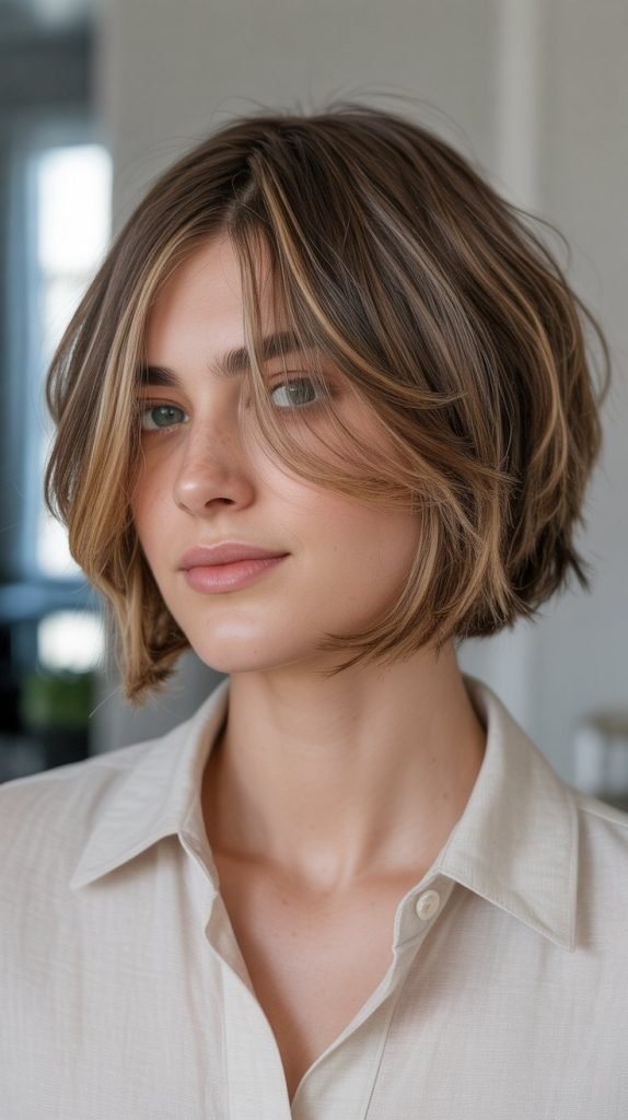 Razor-Cut Layered Bob