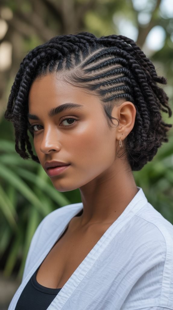 Cornrow and Leave-Out Combinations