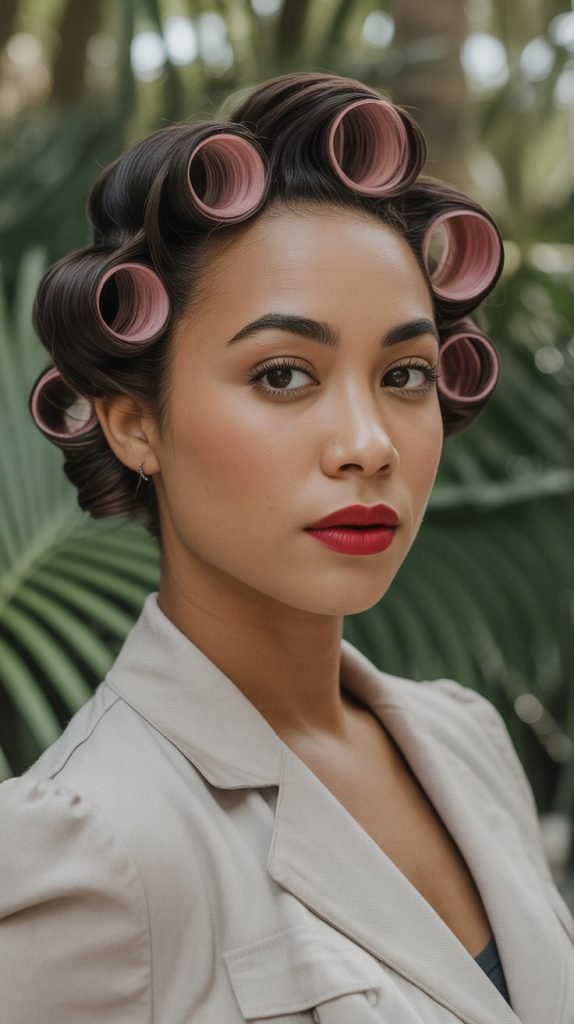  Pin Curls for Vintage Glamour