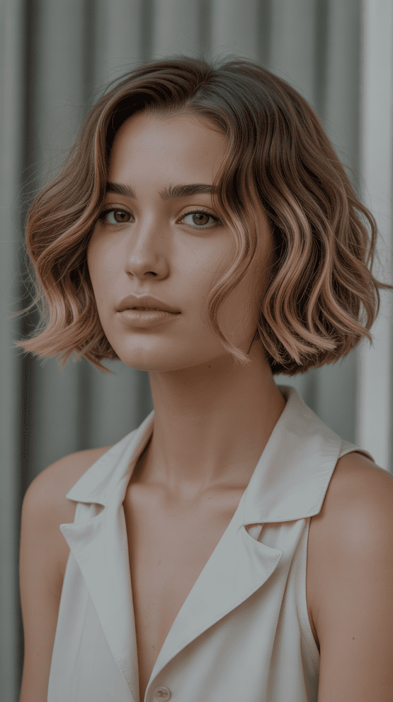 Soft and Romantic Jaw-Length Bob