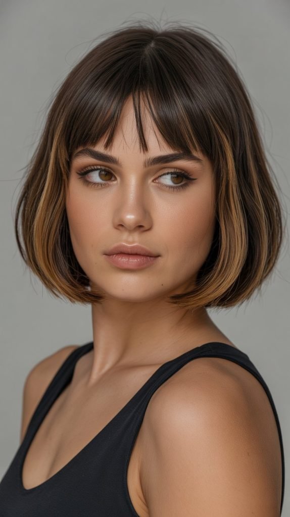 Blunt Bob with Bangs